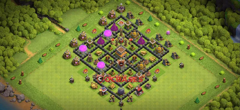 Town Hall 8 Base – Layout id: bagwp base layout