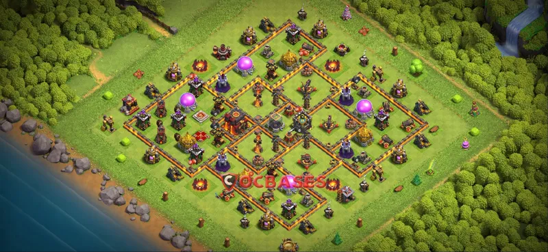 Town Hall 10 Base -farming – Layout id: e4br0 base layout