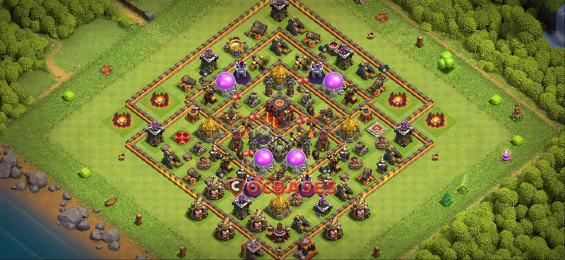 Town Hall 10 Base -farming – Layout id: nllgc base layout