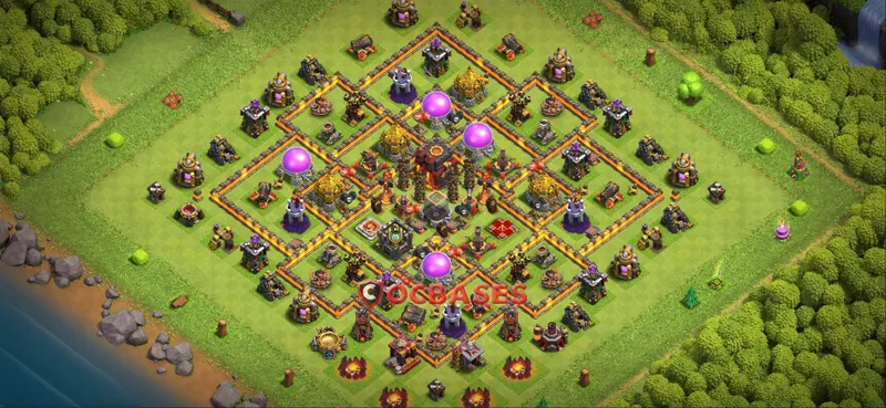 Town Hall 10 Base -farming – Layout id: hr9wx base layout