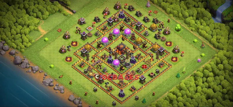 Town Hall 10 Base -farming – Layout id: x5bhr base layout