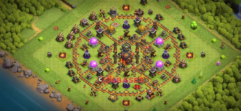 Town Hall 10 Base -farming – Layout id: mud27 base layout