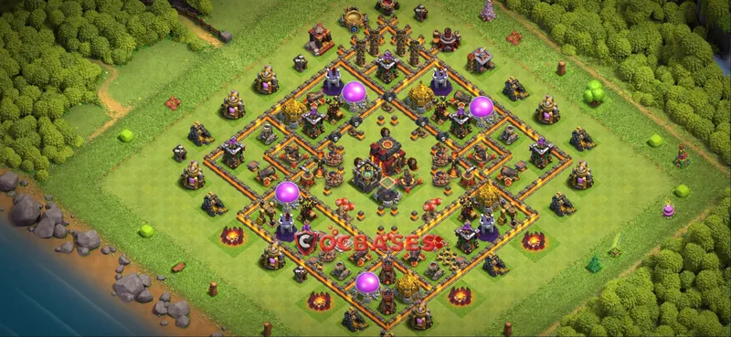 Town Hall 10 Base -farming – Layout id: c59a0 base layout