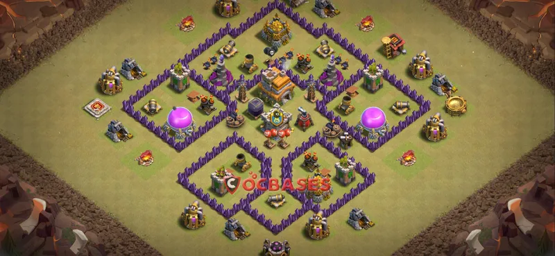Town Hall 7 Base – Layout id: qmuyc base layout