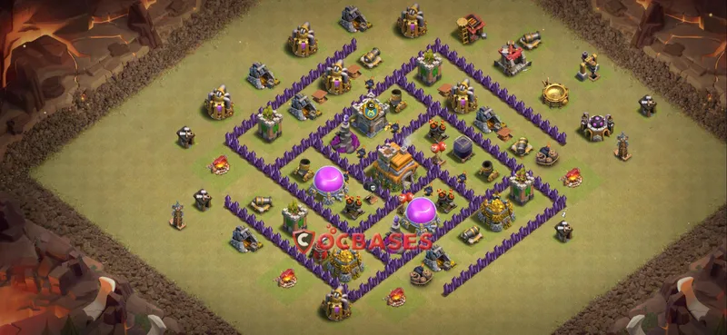 Town Hall 7 Base – Layout id: ukuwr base layout