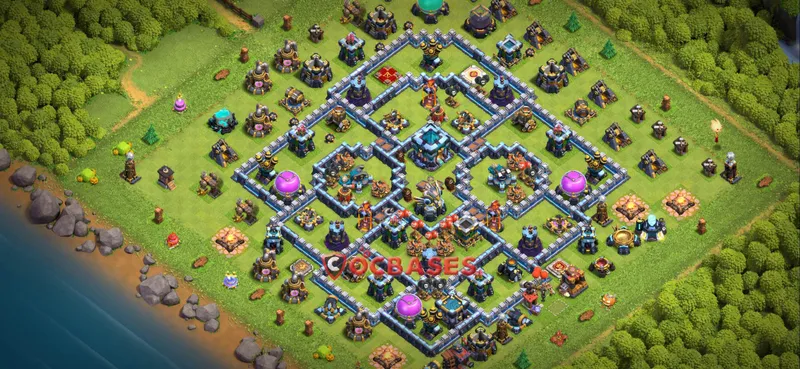 Town Hall 13 Base – Layout id: 5ul7e base layout