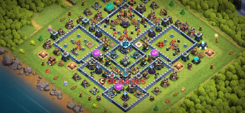 Town Hall 13 Base – Layout id: uosns base layout