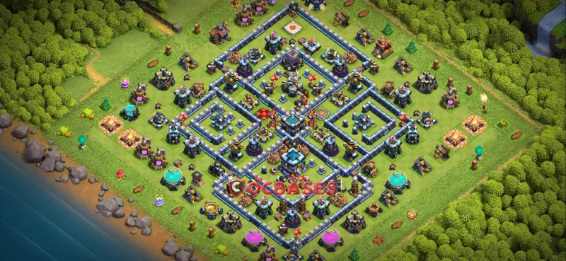 Town Hall 13 Base – Layout id: hoj8b base layout