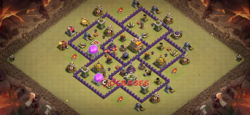 Town Hall 7 Base – Layout id: z3k7i base layout