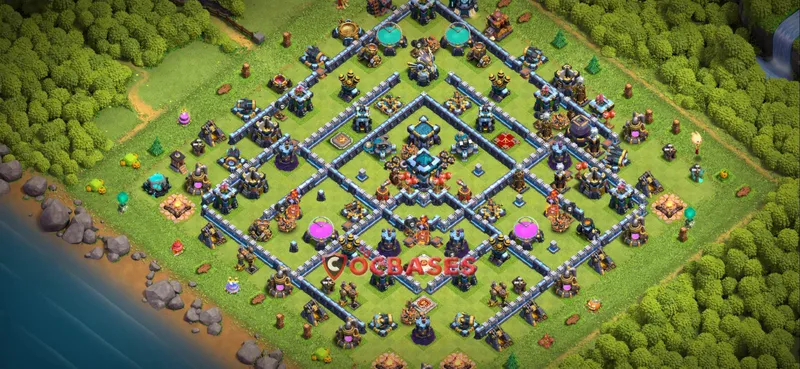 Town Hall 13 Base – Layout id: d4hk5 base layout