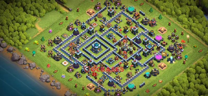 Town Hall 13 Base – Layout id: d5xqf base layout