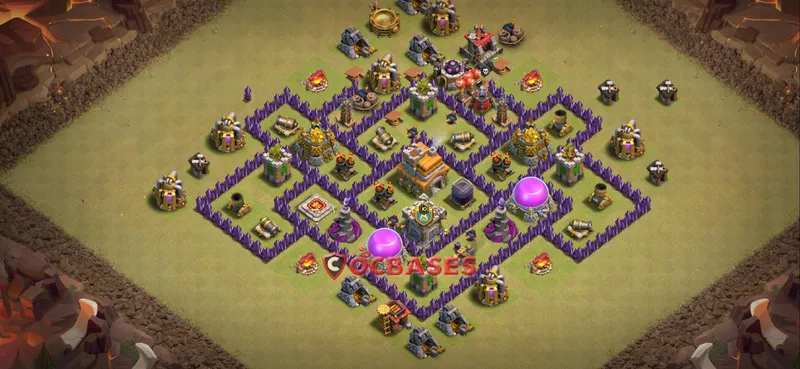 Town Hall 7 Base – Layout id: cvaz8 base layout