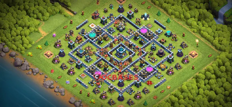 Town Hall 13 Base – Layout id: c5v8n base layout