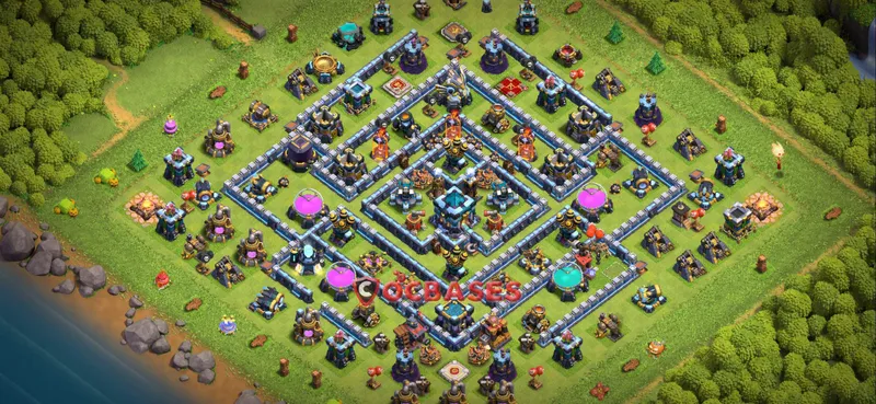 Town Hall 13 Base – Layout id: q7jro base layout