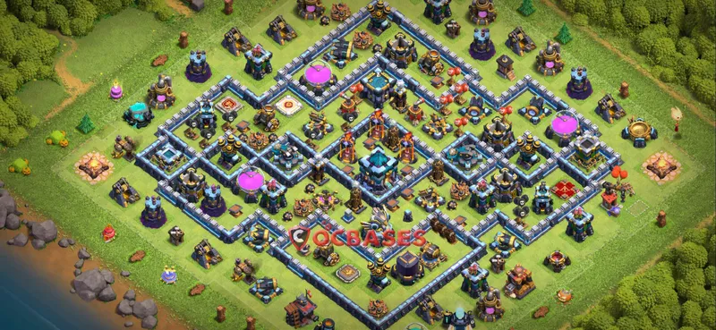 Town Hall 13 Base – Layout id: l5js3 base layout