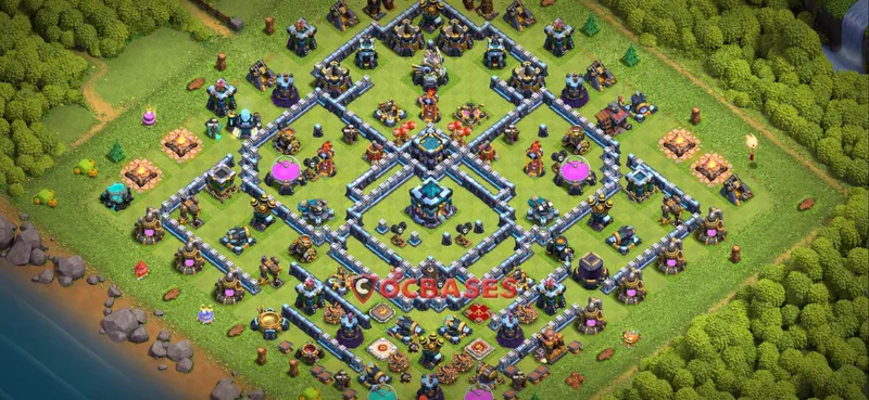 Town Hall 13 Base – Layout id: 7bzdw base layout