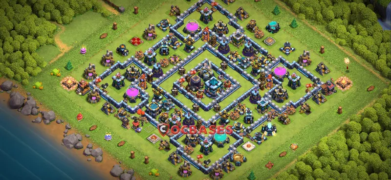 Town Hall 13 Base – Layout id: 40tbg base layout