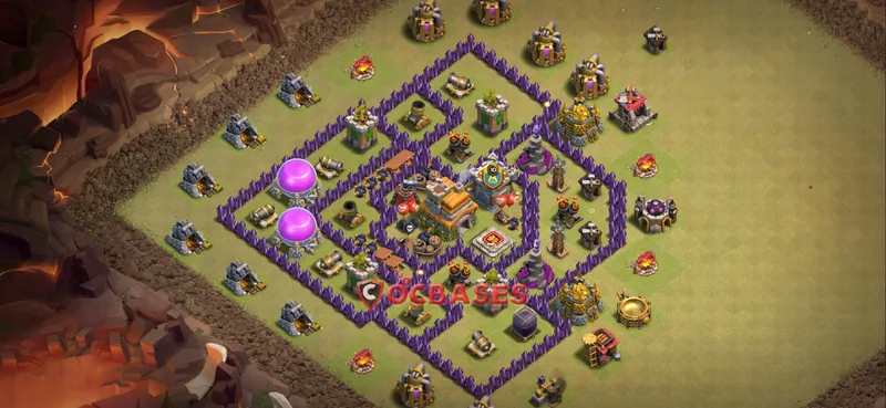 Town Hall 7 Base – Layout id: x884f base layout
