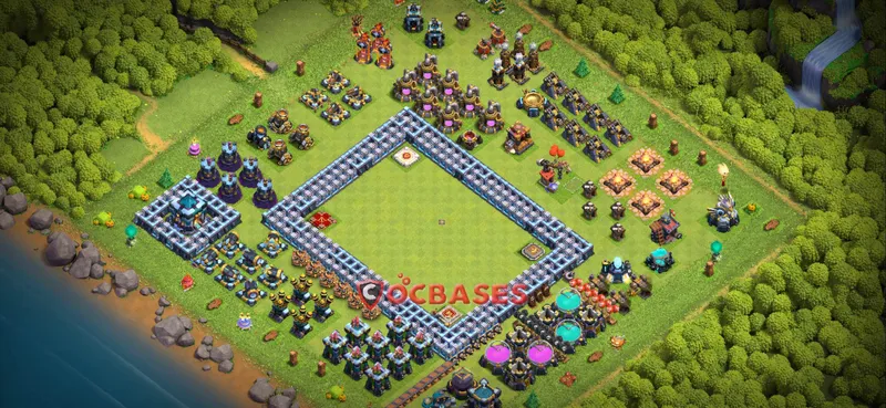 Town Hall 13 Base – Layout id: 2sog4 base layout