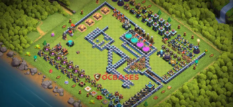 Town Hall 13 Base – Layout id: fm8l3 base layout