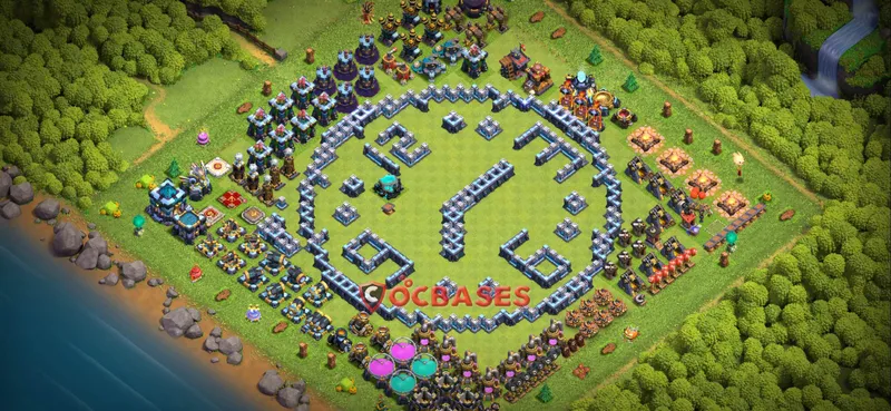 Town Hall 13 Base – Layout id: qb1sr base layout