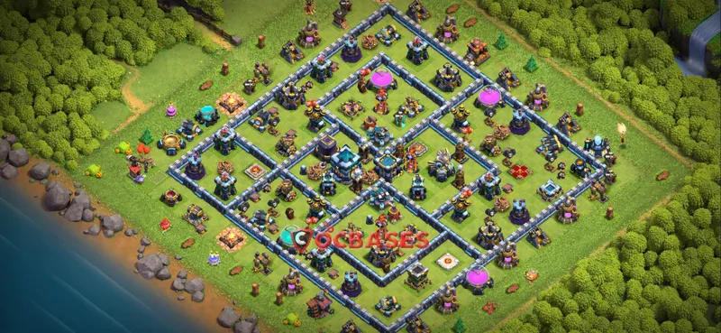 Town Hall 13 Base – Layout id: b8uxn base layout