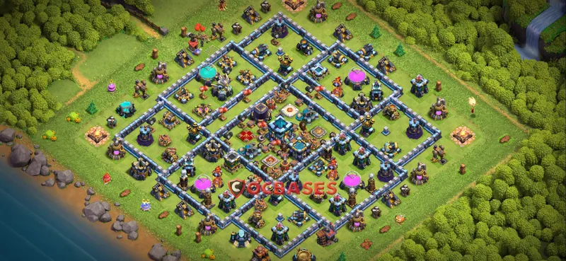 Town Hall 13 Base – Layout id: iv3ay base layout