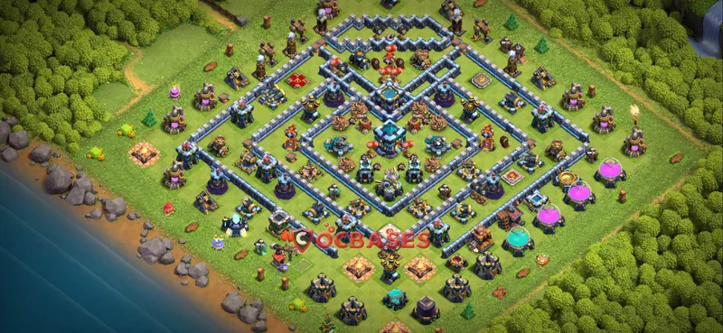 Town Hall 13 Base – Layout id: xc6fd base layout