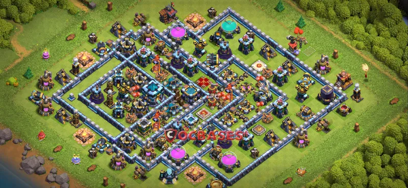 Town Hall 13 Base – Layout id: b72hz base layout