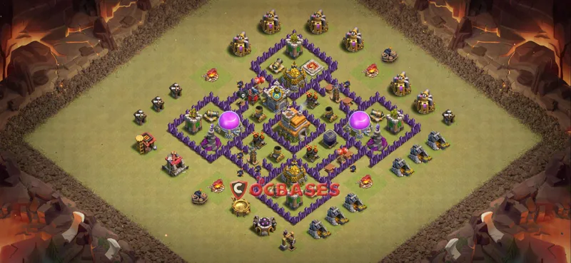 Town Hall 7 Base – Layout id: oe71e base layout