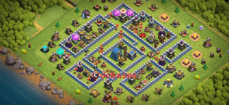 Town Hall 12 Base – Layout id: vnaha base layout