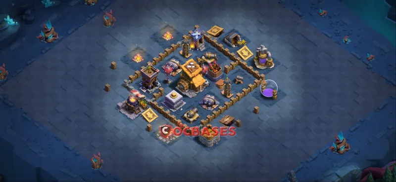 Builder Hall 7 Base -trophy – Layout id: 9y4od base layout, image 1