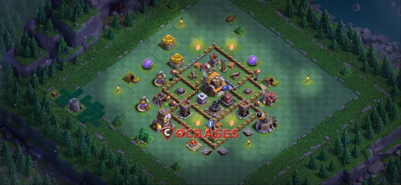 Builder Hall 7 Base -trophy – Layout id: 9y4od base layout, image 2