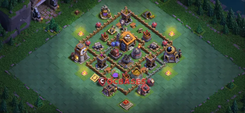 Builder Hall 7 Base -trophy – Layout id: zght0 base layout, image 1