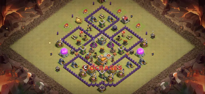 Town Hall 7 Base – Layout id: q1vu8 base layout