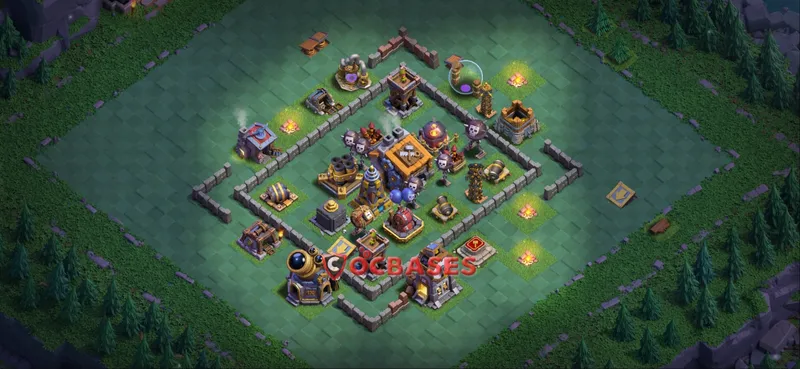 Builder Hall 9 Base -trophy – Layout id: 2lmrf base layout, image 2