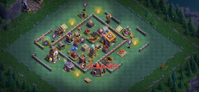 Builder Hall 9 Base -trophy – Layout id: xnlsy base layout, image 1