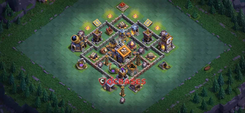 Builder Hall 9 Base -trophy – Layout id: im5g0 base layout, image 1