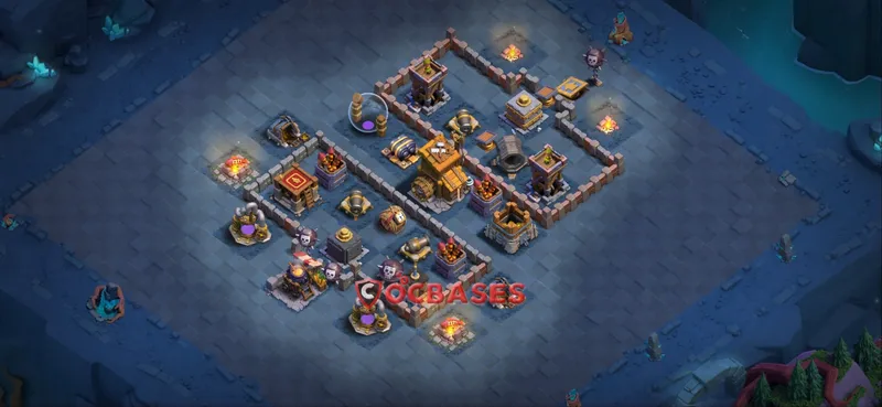 Builder Hall 9 Base -trophy – Layout id: znyuw base layout, image 2