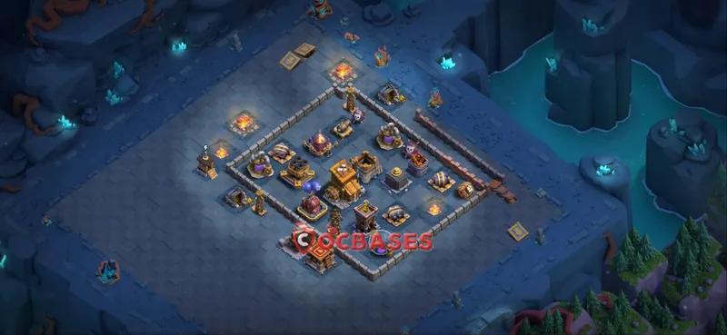 Builder Hall 9 Base -trophy – Layout id: zgc3s base layout, image 2