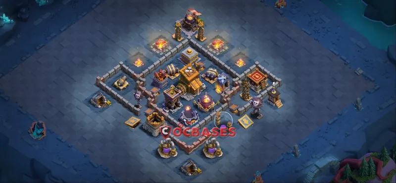 Builder Hall 9 Base -trophy – Layout id: ho8m3 base layout, image 2