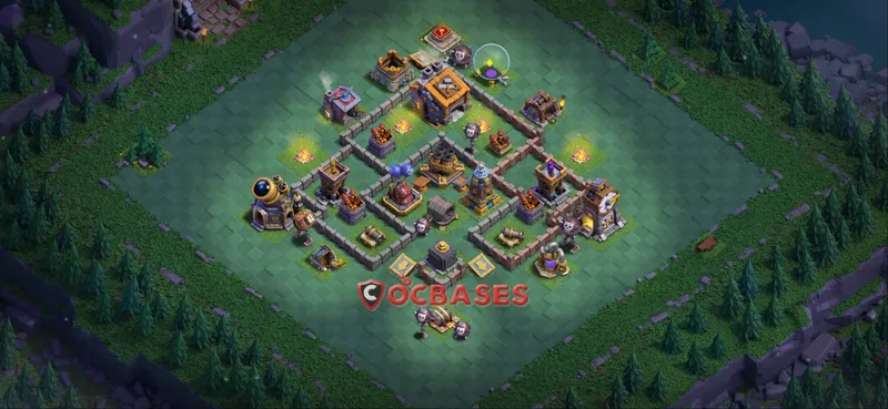 Builder Hall 9 Base -trophy – Layout id: ho8m3 base layout, image 1