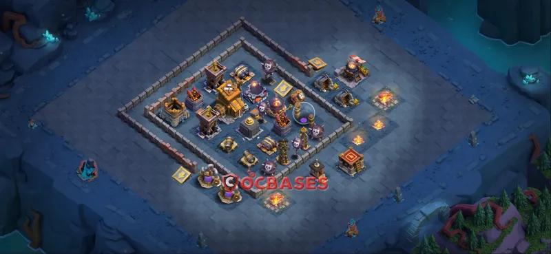 Builder Hall 9 Base -trophy – Layout id: jbhav base layout, image 2