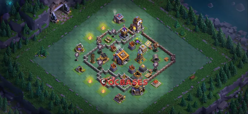 Builder Hall 9 Base -trophy – Layout id: cnh8b base layout