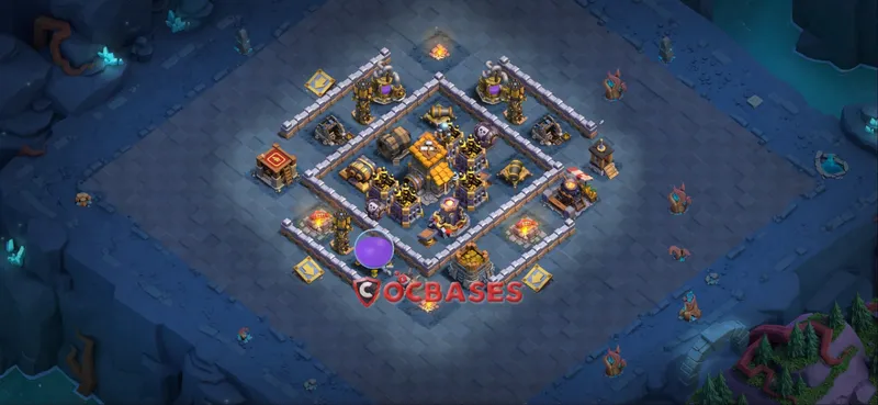 Builder Hall 10 Base -trophy – Layout id: oj2f3 base layout, image 2