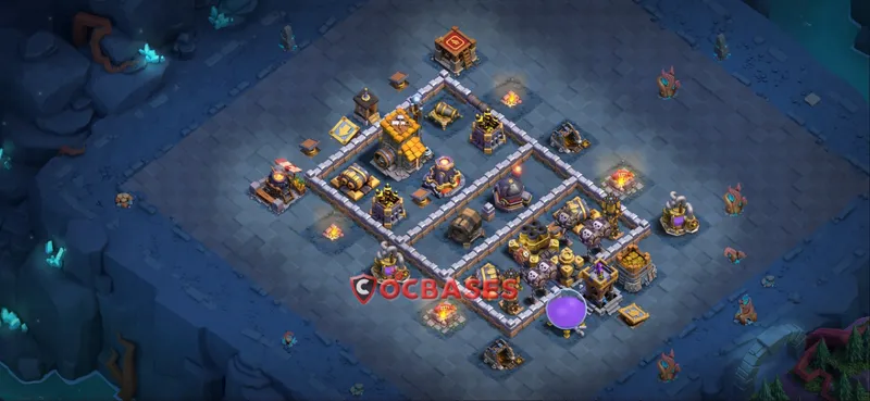 Builder Hall 10 Base -trophy – Layout id: s83xm base layout, image 2