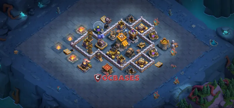 Builder Hall 10 Base -trophy – Layout id: p7gi8 base layout, image 2