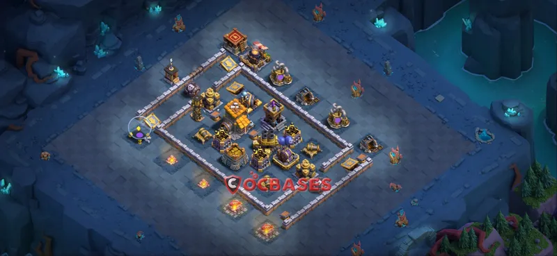 Builder Hall 10 Base -trophy – Layout id: r63fc base layout, image 2