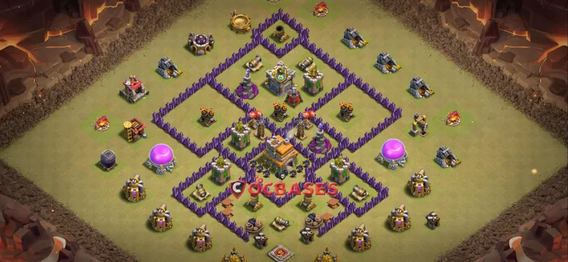 Town Hall 7 Base – Layout id: dynze base layout