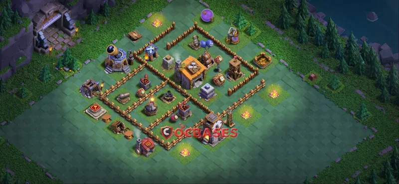 Builder Hall 6 Base – Layout id: mlq9g base layout, image 2